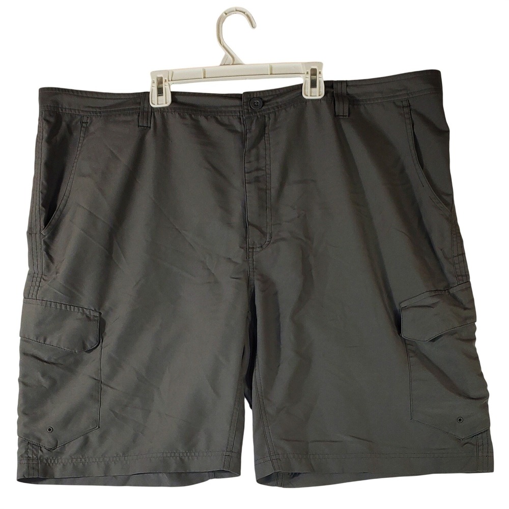 Magellan Outdoors Mens Grey Cargo Shorts Size 44 Fishing Hiking Utility